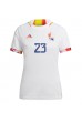 België Michy Batshuayi #23 Voetbaltruitje Uit tenue Dames WK 2022 Korte Mouw